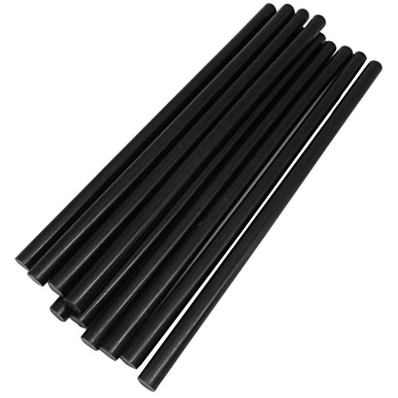 TrendBox Pack of 50 Black 11mmx270mm - Hot Melt Glue Sticks Strips Melting Adhesive for Handmade Craft DIY Home Office Project Craftwork Fix & Repairs